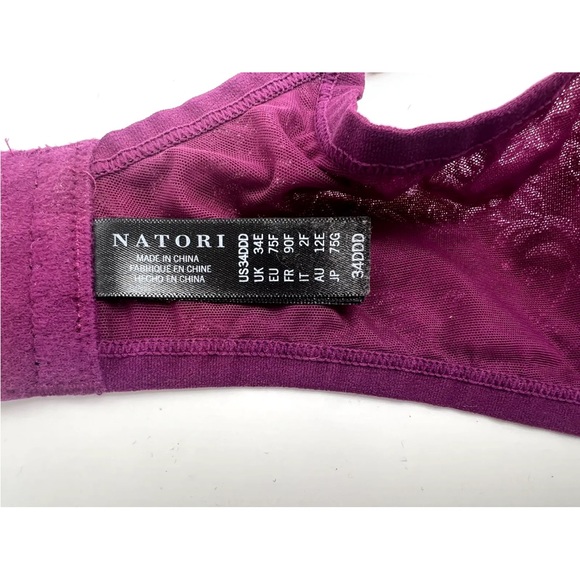 Natori Jacquard Contour bra 34DDD Cabernet - Picture 6 of 6